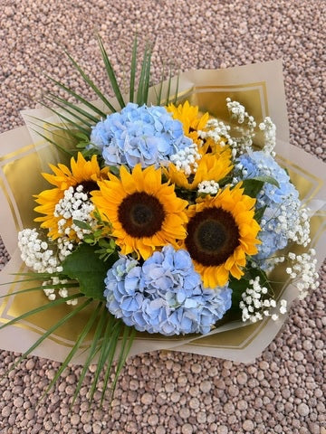 Sunflowers & Hydrangeas