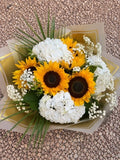 Sunflowers & Hydrangeas